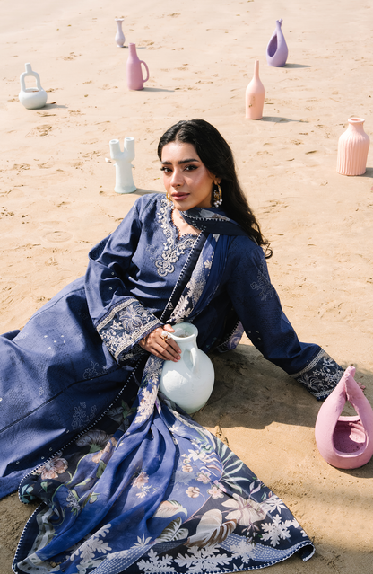 Seran | Afsanah Lawn | Sia - Luxury Dress - available at Maria Faisal in UK and USA.