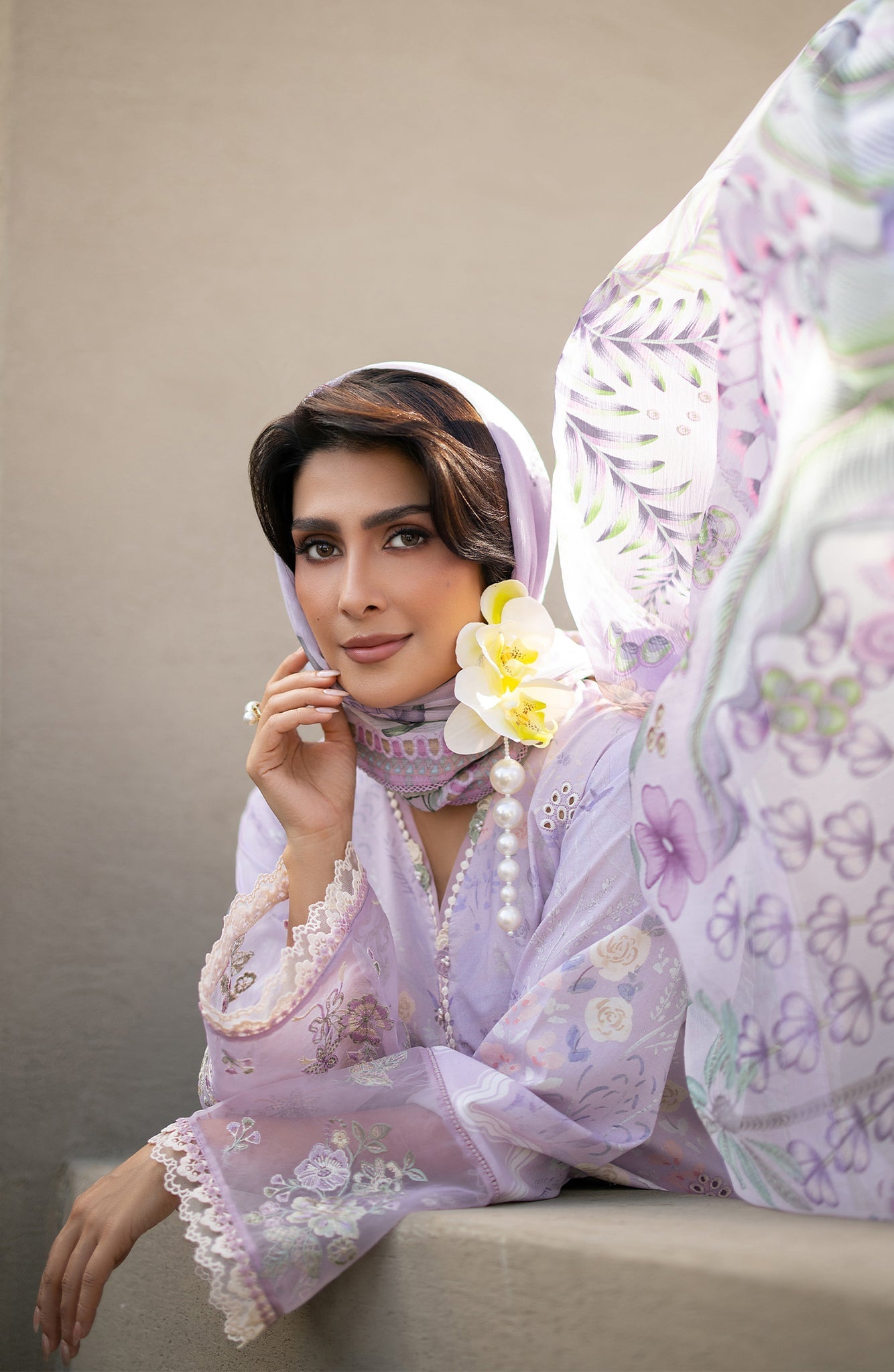 Seran | Afsanah Lawn |  Nima - Luxury Dress - available at Maria Faisal in UK and USA.
