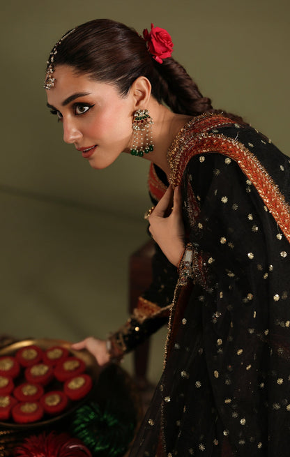 Maya | Jahanara Festive Edit 26 | ZARQASH - Formal Dress - available at Maria Faisal in UK and USA.