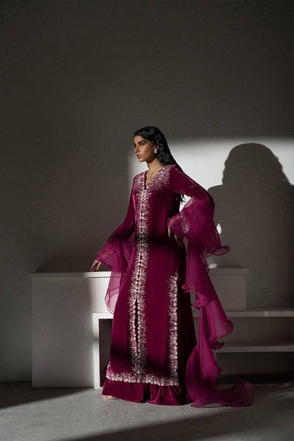 Caia | Luxury Velvet Edit 25 | Fuchsia by Maria Faisal - Registered Vendor of : Caia - type : Ladies Clothes - 100% original wedding dresses