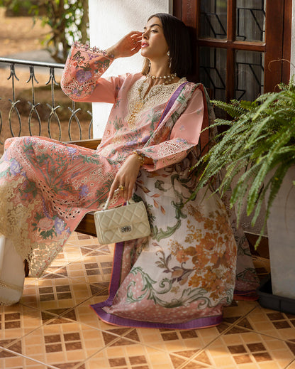 Esmel | Mon Tresor Luxe Lawn 26 | Coup De Foudre - Luxury Dress - available at Maria Faisal in UK and USA.