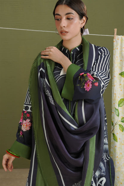 Zara Shahjahan | Coco Prints 26 | Raya-10B - Casual Dress - available at Maria Faisal in UK and USA.