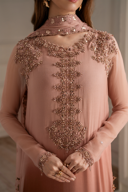 Iznik I Festive Formal I UE-479 Embroidered Chiffon - Ladies Clothes - Maria Faisal