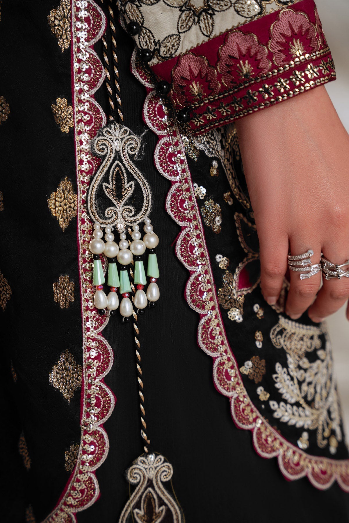 Nureh | Omara Formals | NEL-95 - Formal Dress - available at Maria Faisal in UK and USA.