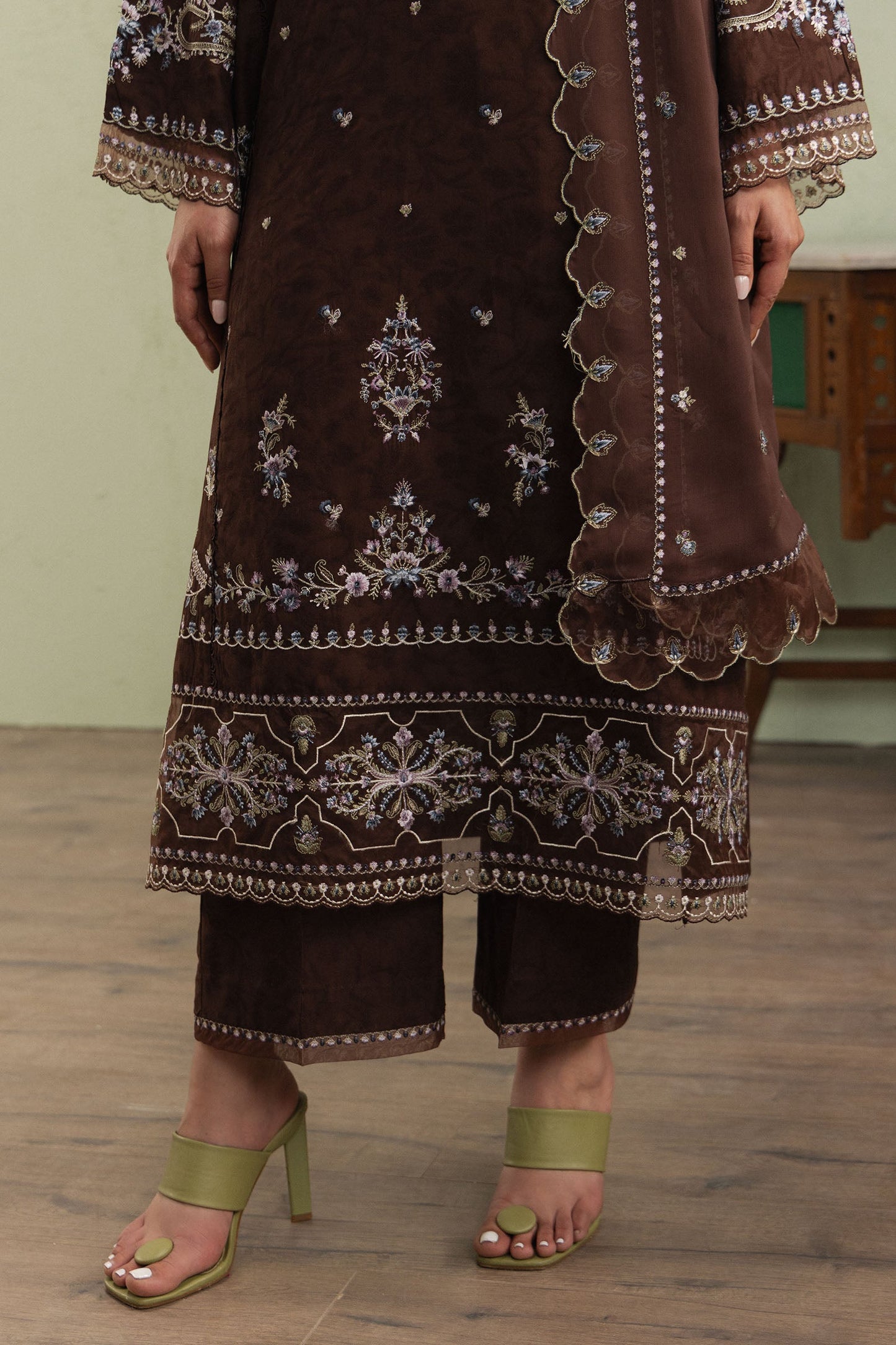 ZaraShahJahan | SS26 | Kaafiya - Festive Dress - available at Maria Faisal in UK and USA