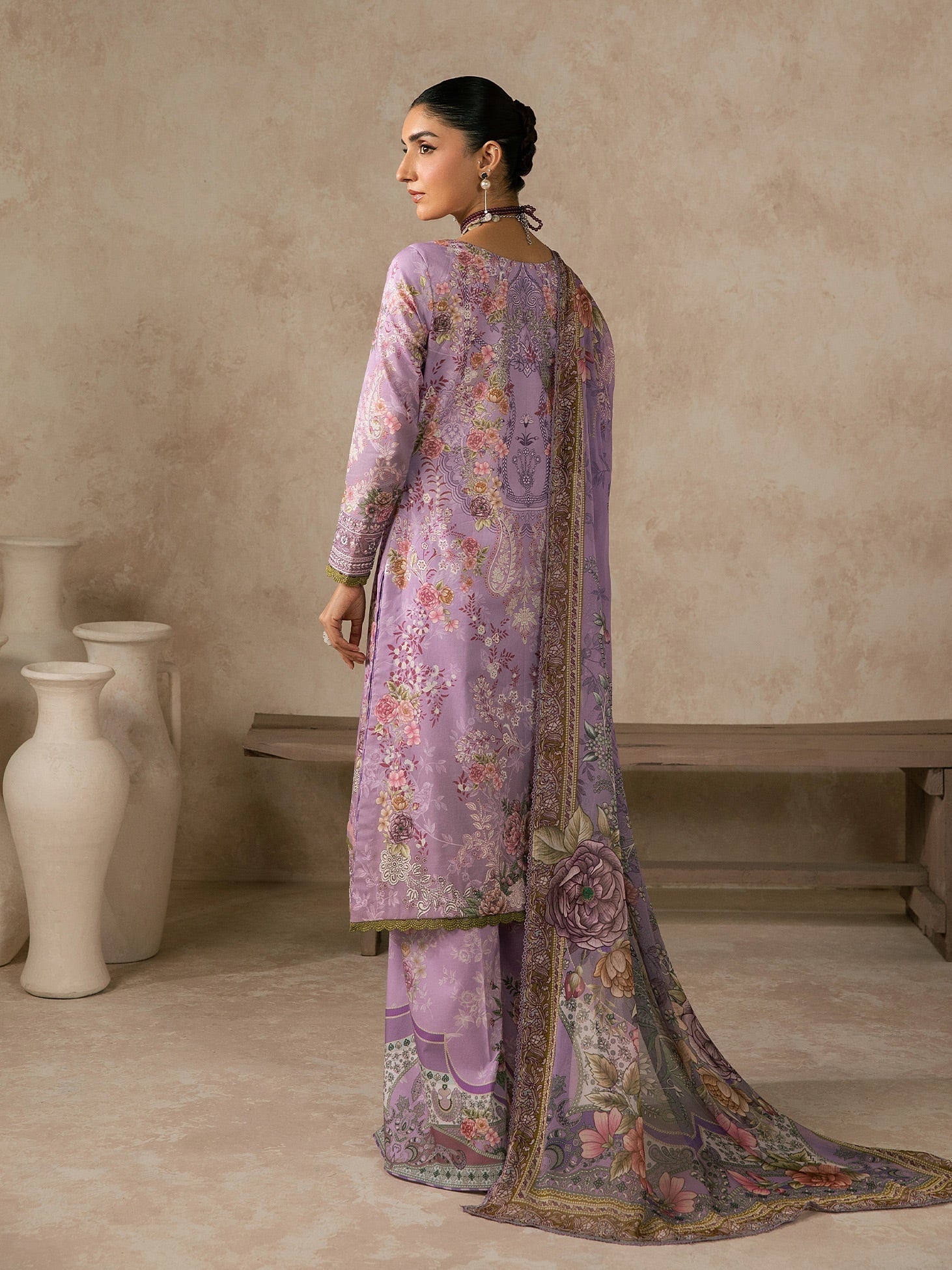 Gulaal | Syra Lawn 26 | Nerine SKU D - 6 - Luxury Dress - available at Maria Faisal in UK and USA.