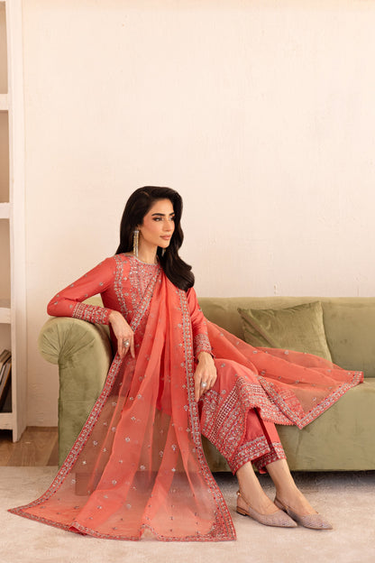 Batik | Nyra Embroidered Summer Solids | Fika by Maria Faisal - Registered Vendor of : Batik - type : Ladies Clothes - 100% original wedding dresses