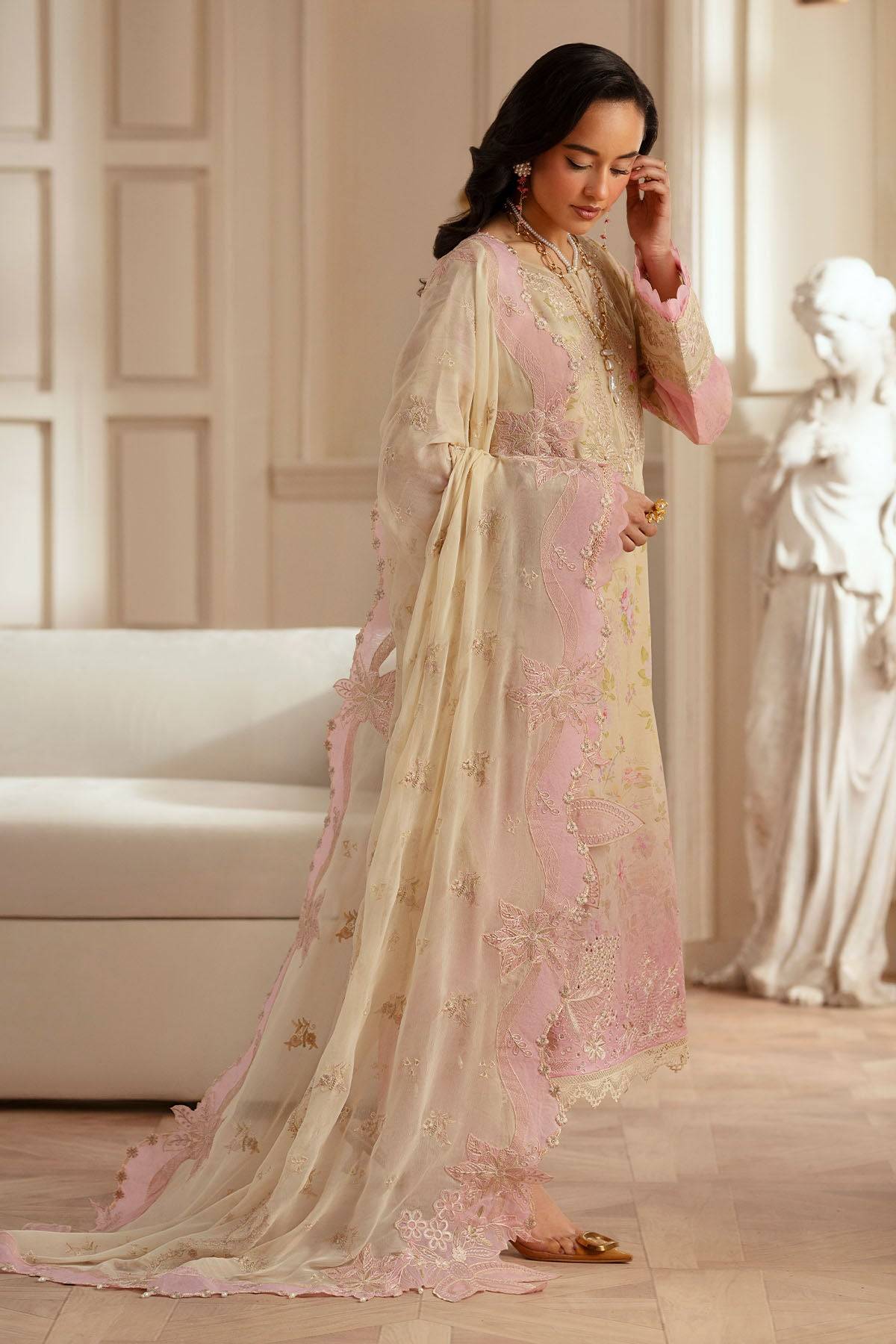 Nureh | Feya Eid Lawn | FE-05 by Maria Faisal - Registered Vendor of : Nureh - type : Ladies Clothes - 100% original wedding dresses