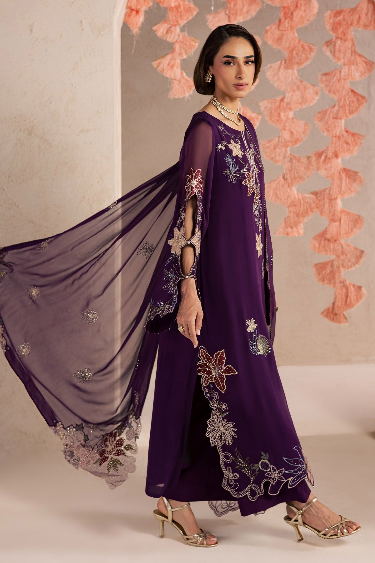 Nureh | Fancy Formal 26 | NP-816 - Formal Dress - available at Maria Faisal in UK and USA.