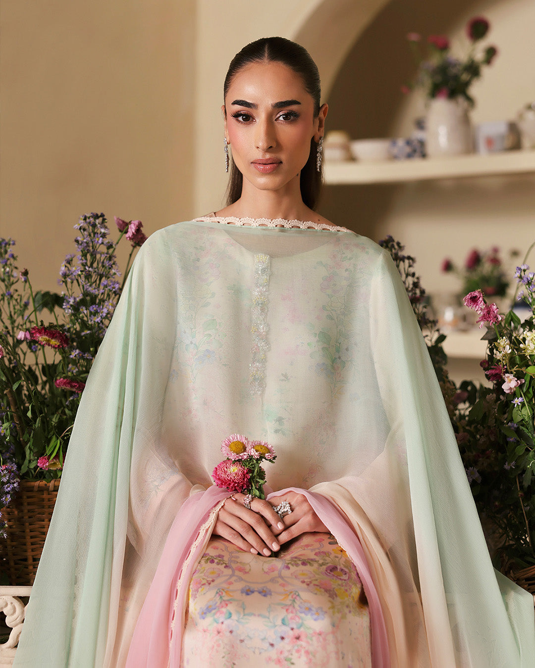 Faiza Saqlain | Serina Luxe | Aeni - Formal Dress - available at Maria Faisal in UK and USA.