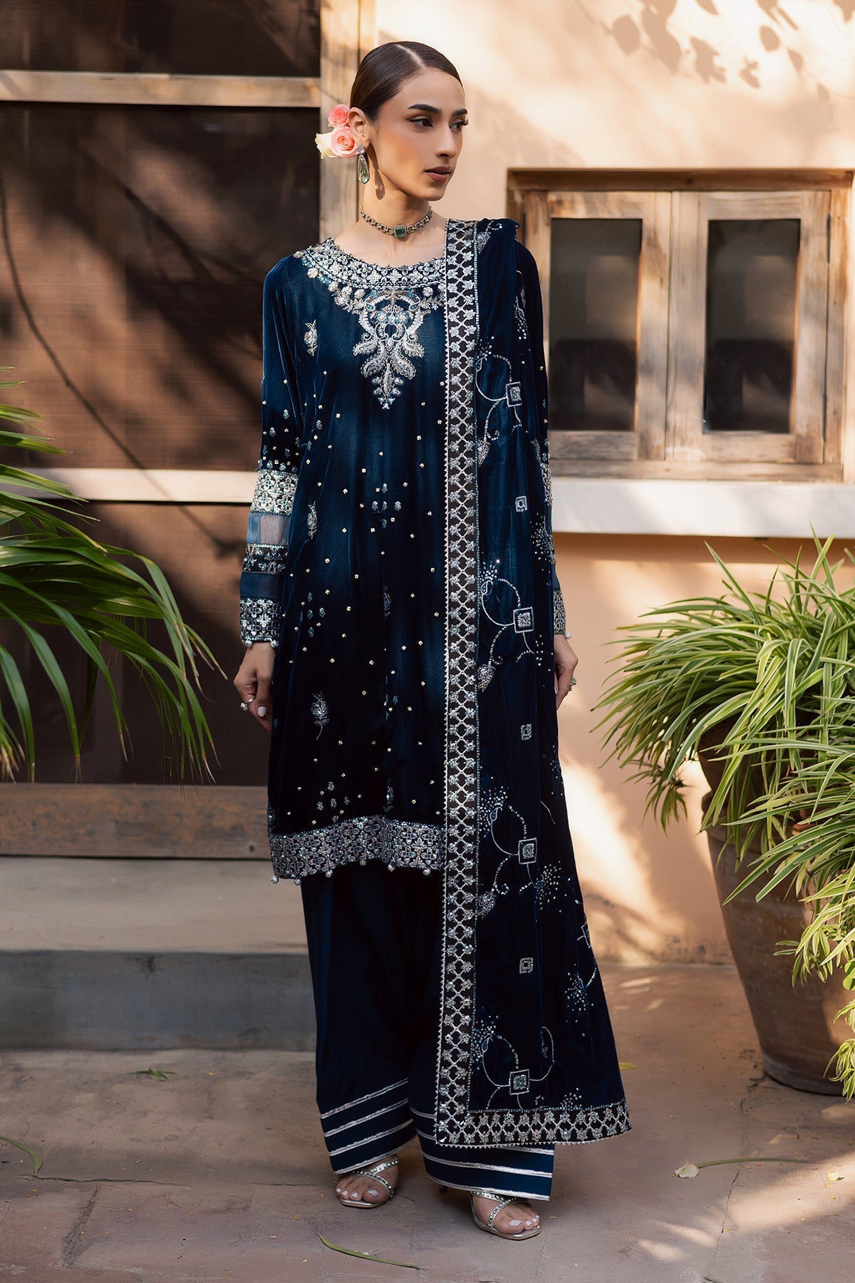 NW-114 – authentic Pakistani dress from the Maya Velvet collection for women in the UK