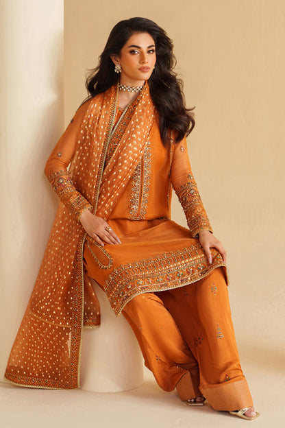 Naqshi | Feemora Organza Raw Silk | Yameen - Formal Dress - available at Maria Faisal in UK and USA.
