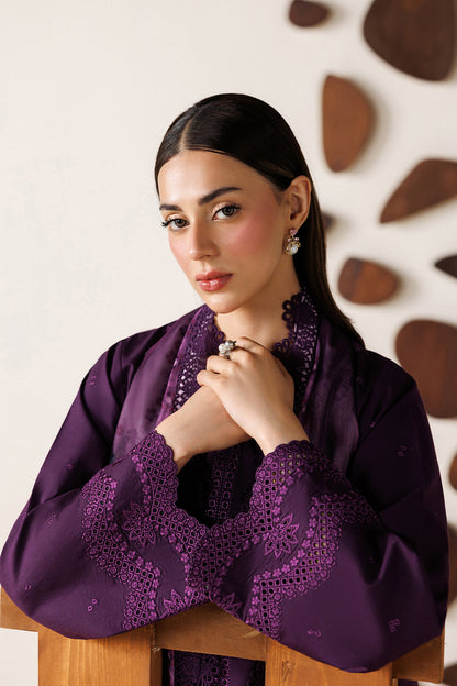 Farasha | Summer Melody 26 | VIOLET PLUM - Casual Dress - available at Maria Faisal in UK and USA.