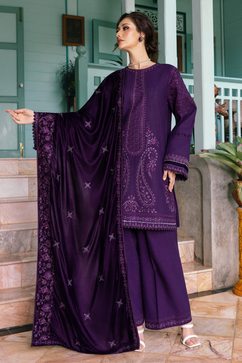 Naqshi | Nuri Khaddar Velvet Marina | Ishana - Luxury Dress - available at Maria Faisal in UK and USA.