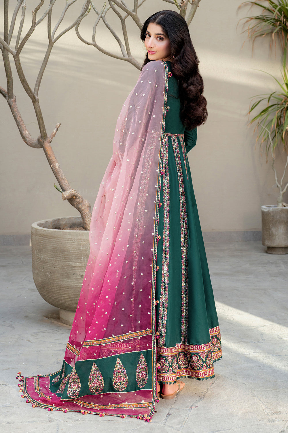 Jazmin | Shahkaar Luxury Eid Lawn SS26 | SL25-D1 - Luxury Dress - available at Maria Faisal in UK and USA.