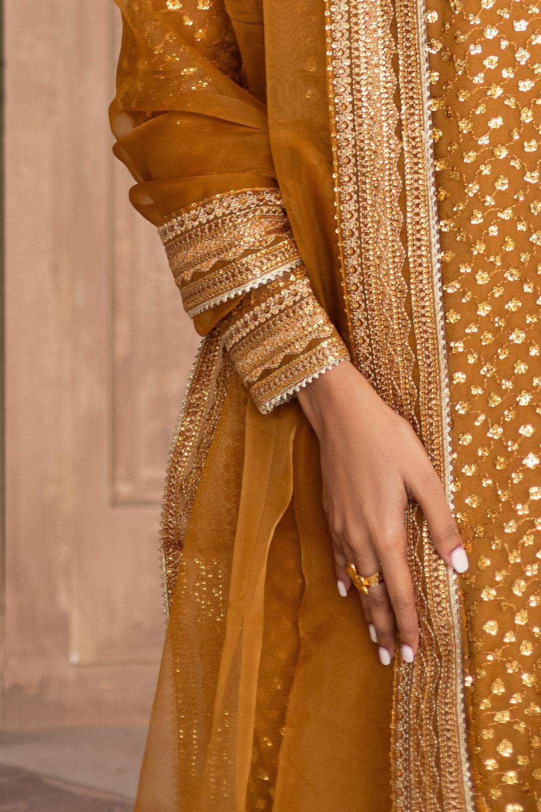 Batik | Zahay Festive Pret | Ezra Mustard by Maria Faisal - Registered Vendor of : Batik - type : Ladies Clothes - 100% original wedding dresses