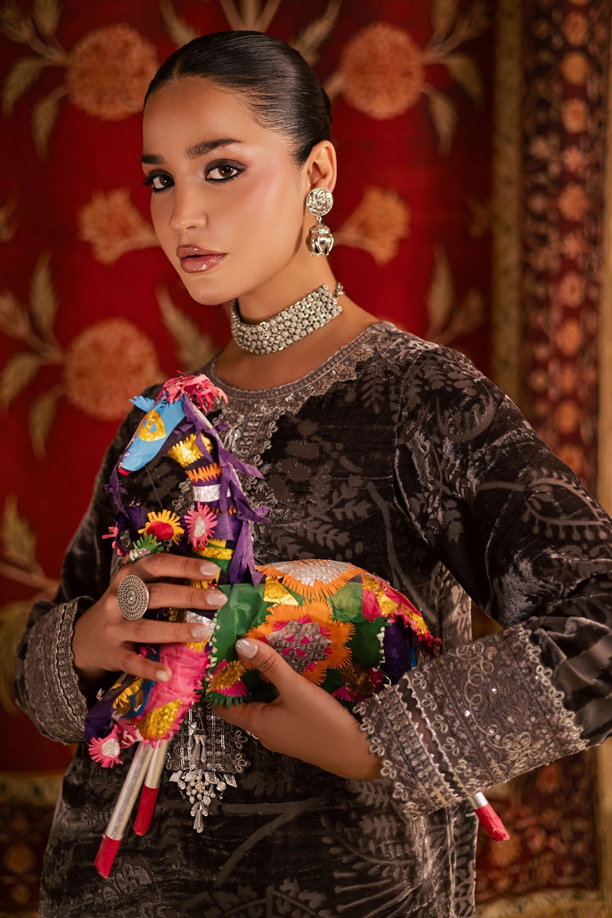 NU2-192 – authentic Pakistani dress from the Ballerina Winter 25 collection for women in the UK