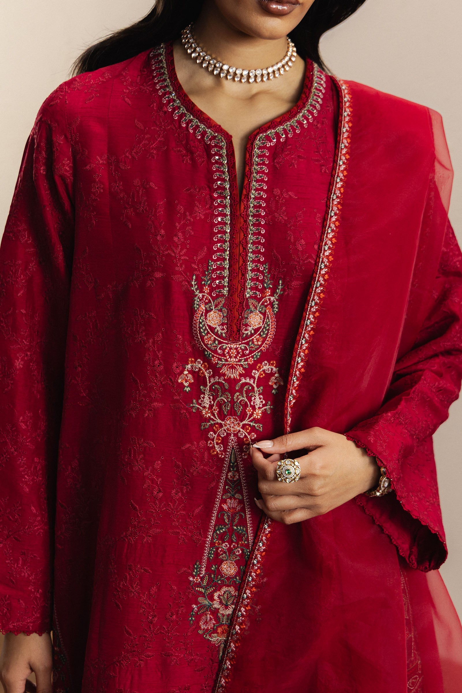 ZaraShahJahan | SS26 | Aarzina - Festive Dress - available at Maria Faisal in UK and USA