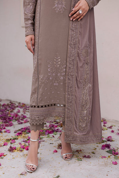 NE-201 – authentic Pakistani dress from the Exclusive Leather Peach collection for women in the UK