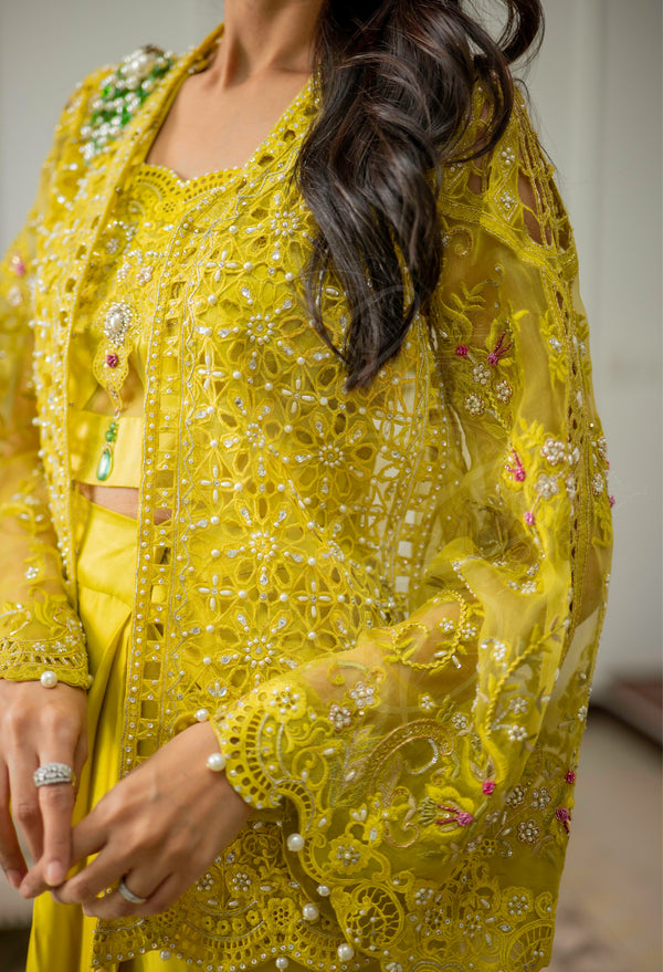 Layla Chatoor | Luxury Pret | Zaria - Luxury Dress - available at Maria Faisal in UK and USA.