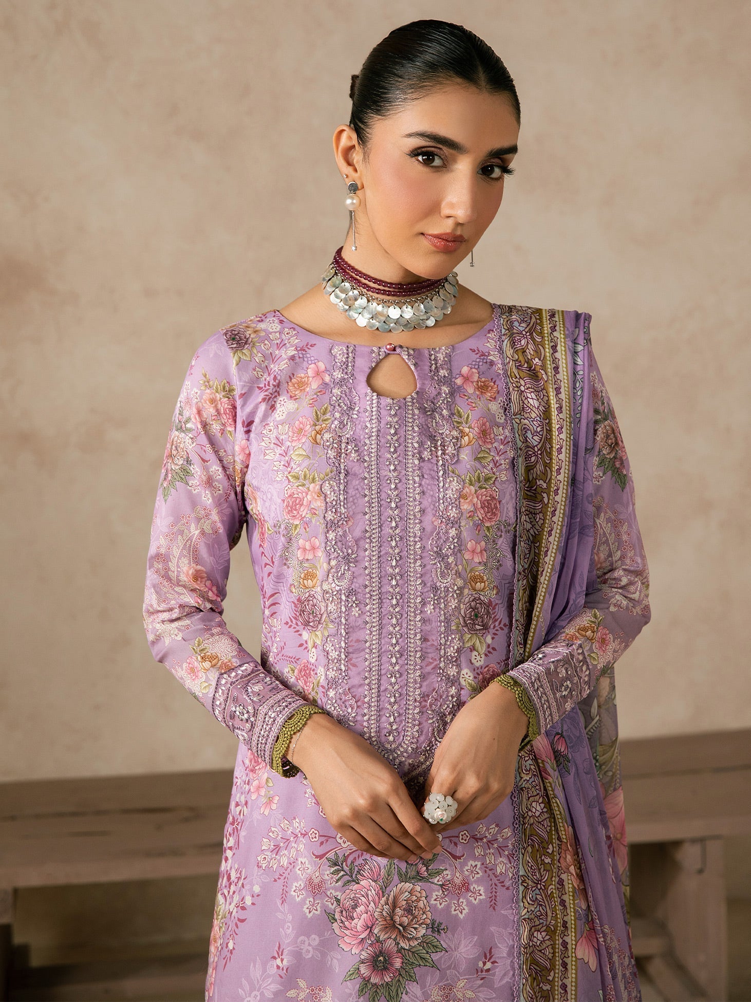 Gulaal | Syra Lawn 26 | Nerine SKU D - 6 - Luxury Dress - available at Maria Faisal in UK and USA.