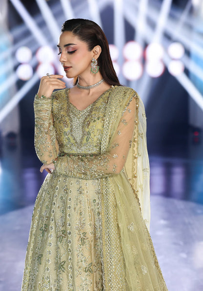 Elaf Premium | Stardom Formal Handwork 25 | ESH-07 MINT MAJESTY - Formal Dress - available at Maria Faisal in UK and USA.