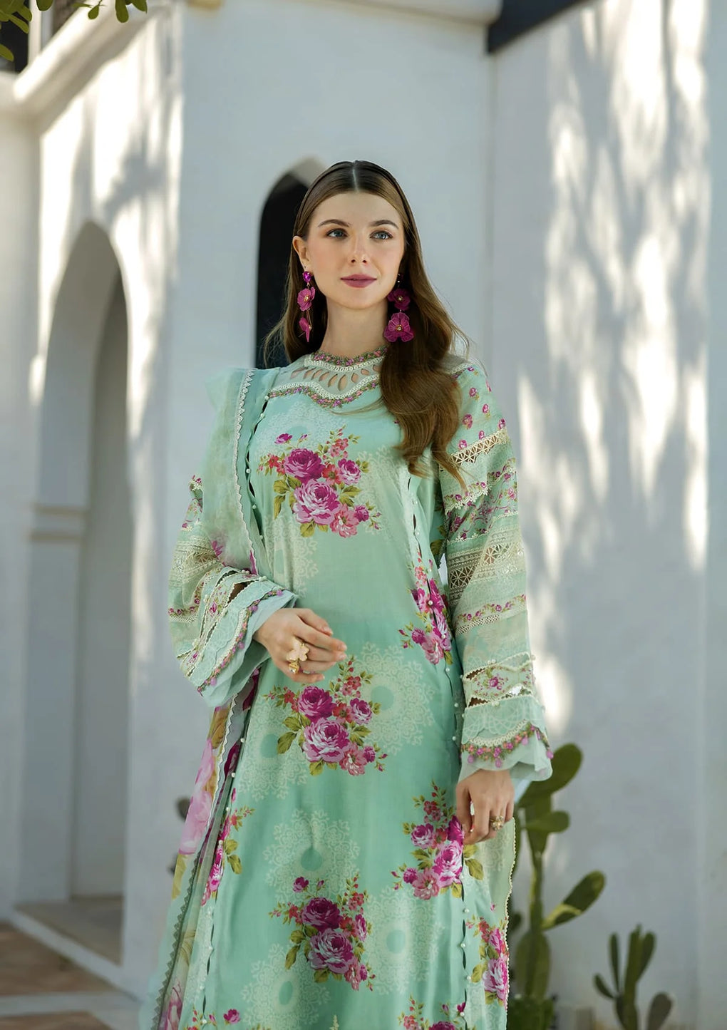 Elaf Premium | Signature 25 | ETS-03A TURQUOISE - Ladies Clothes 
