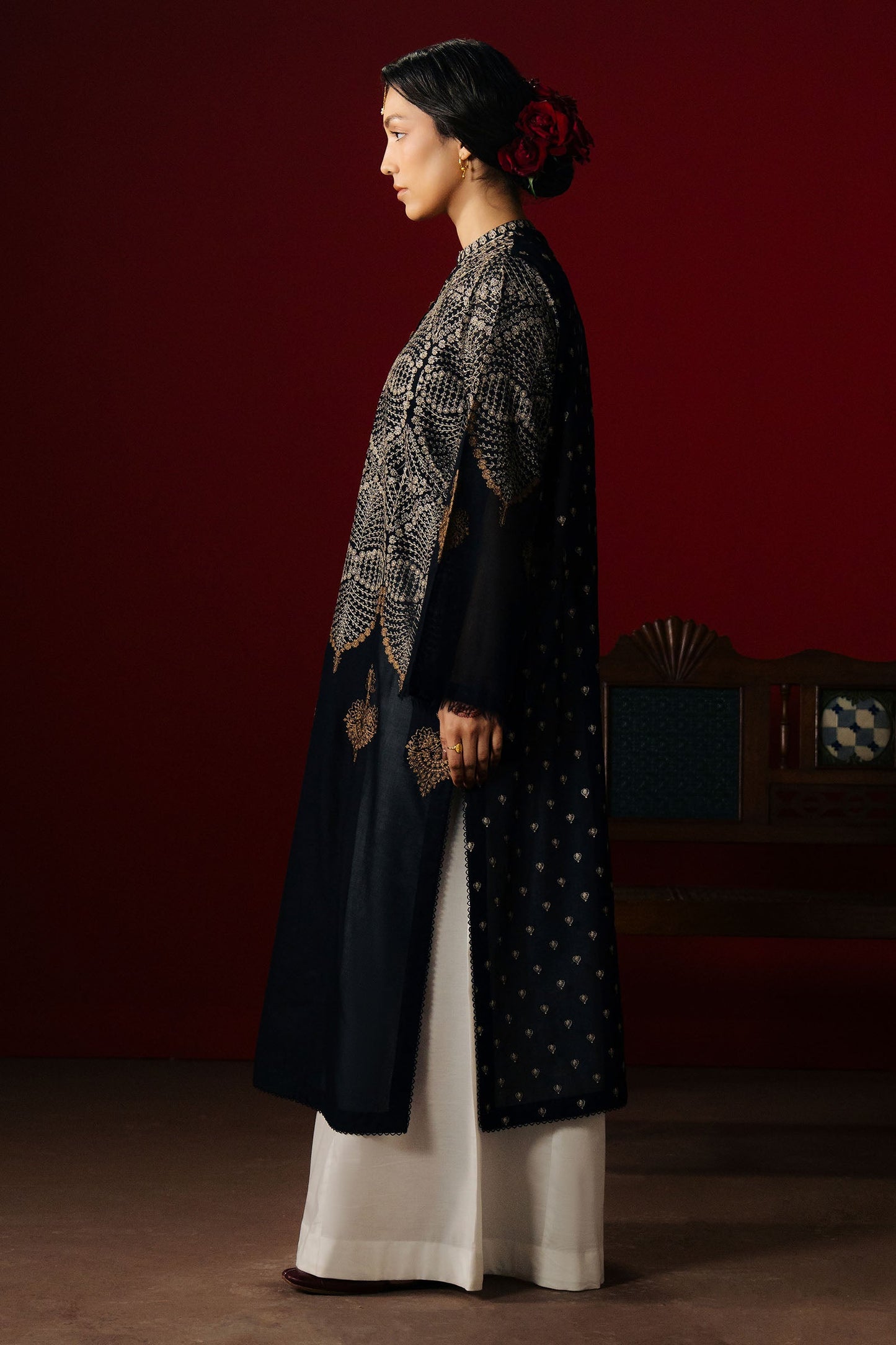 ZaraShahJahan | SS26 | Zaroon - Festive Dress - available at Maria Faisal in UK and USA