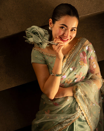 Faiza Saqlain | Reina Luxe | Nureet - Formal Dress - available at Maria Faisal in UK and USA.