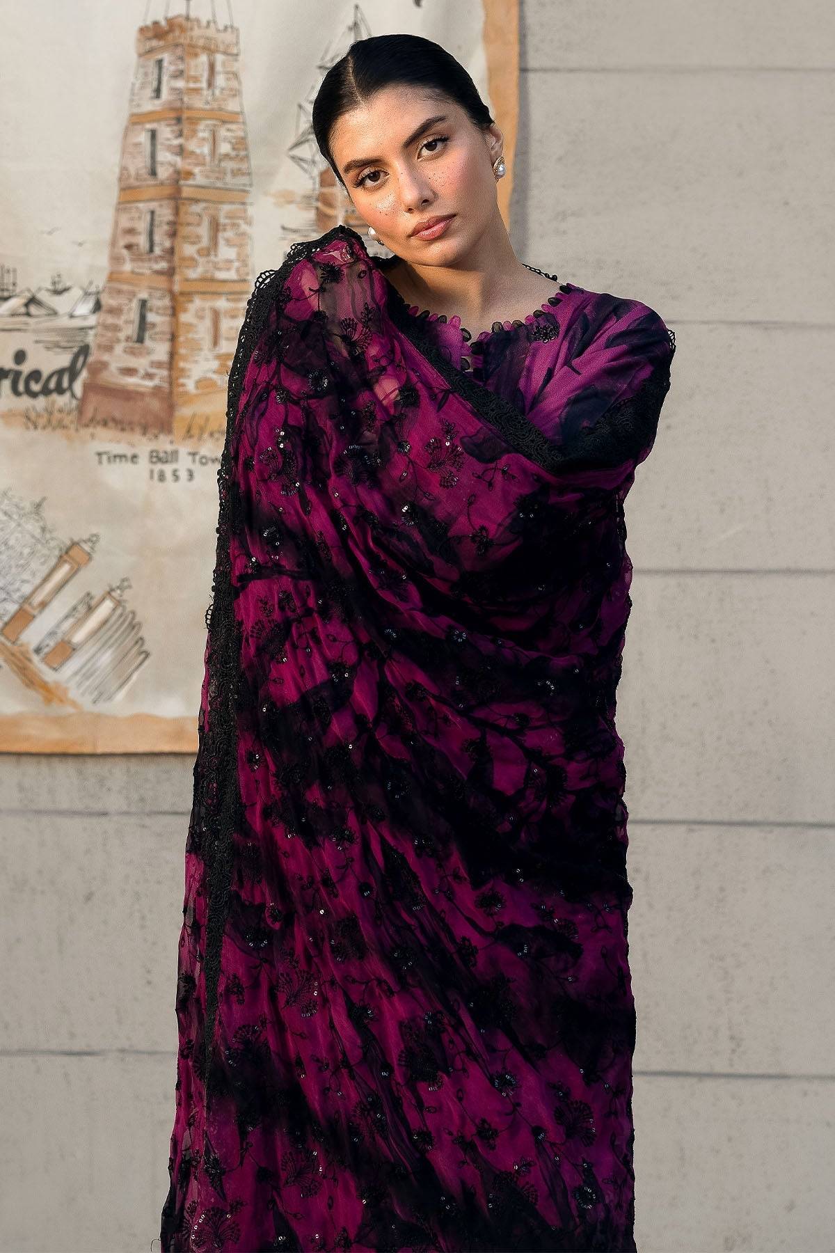 Nureh | Glam Girl Lawn | GL-23 by Maria Faisal - Registered Vendor of : Nureh - type : Ladies Clothes - 100% original wedding dresses