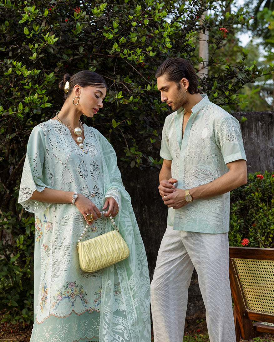 Esmel | Mon Tresor Luxe Lawn 26 | Fait Avec Amour - Luxury Dress - available at Maria Faisal in UK and USA.