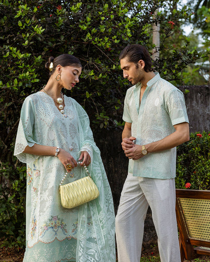 Esmel | Mon Tresor Luxe Lawn 26 | Fait Avec Amour - Luxury Dress - available at Maria Faisal in UK and USA.