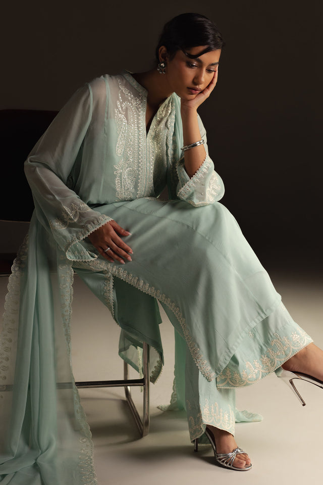 Zara Shahjahan | Festive 26 | Imaan - Luxury Dress - available at Maria Faisal in UK and USA.