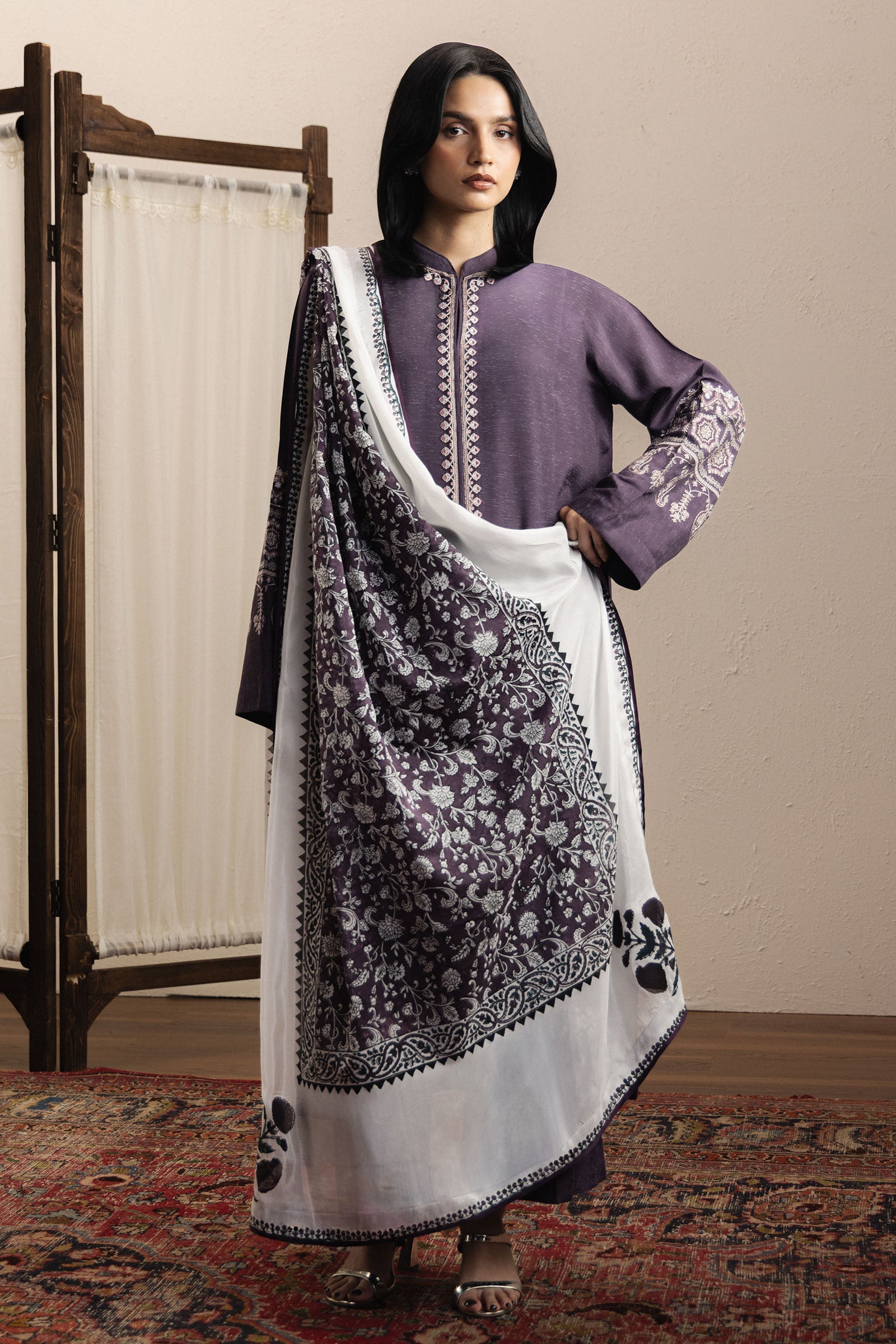 ZaraShahJahan | SS26 | Lehja - Festive Dress - available at Maria Faisal in UK and USA