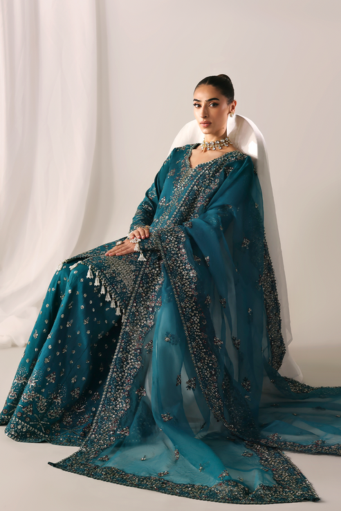 Emaan Adeel | Serein Luxe Silk | MOONLIT NIGHT - Formal Dress - available at Maria Faisal in UK and USA.
