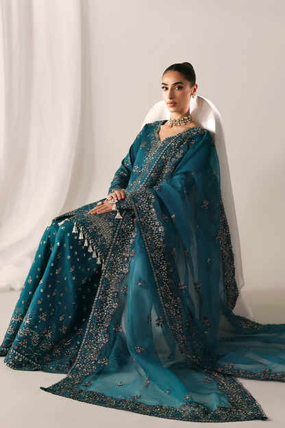 Emaan Adeel | Serein Luxe Silk | MOONLIT NIGHT - Formal Dress - available at Maria Faisal in UK and USA.