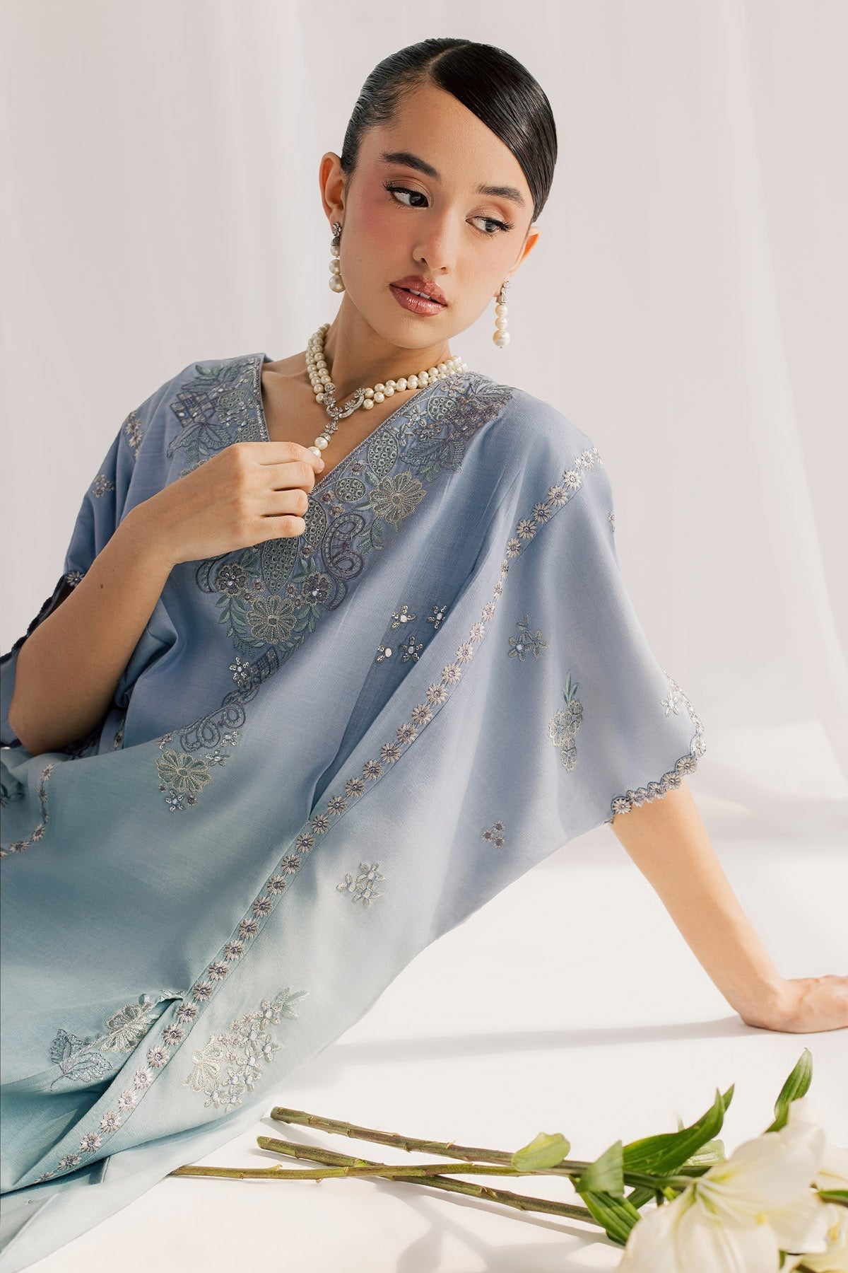 Nureh | Fancy Formal 26 | NP-818 - Formal Dress - available at Maria Faisal in UK and USA.