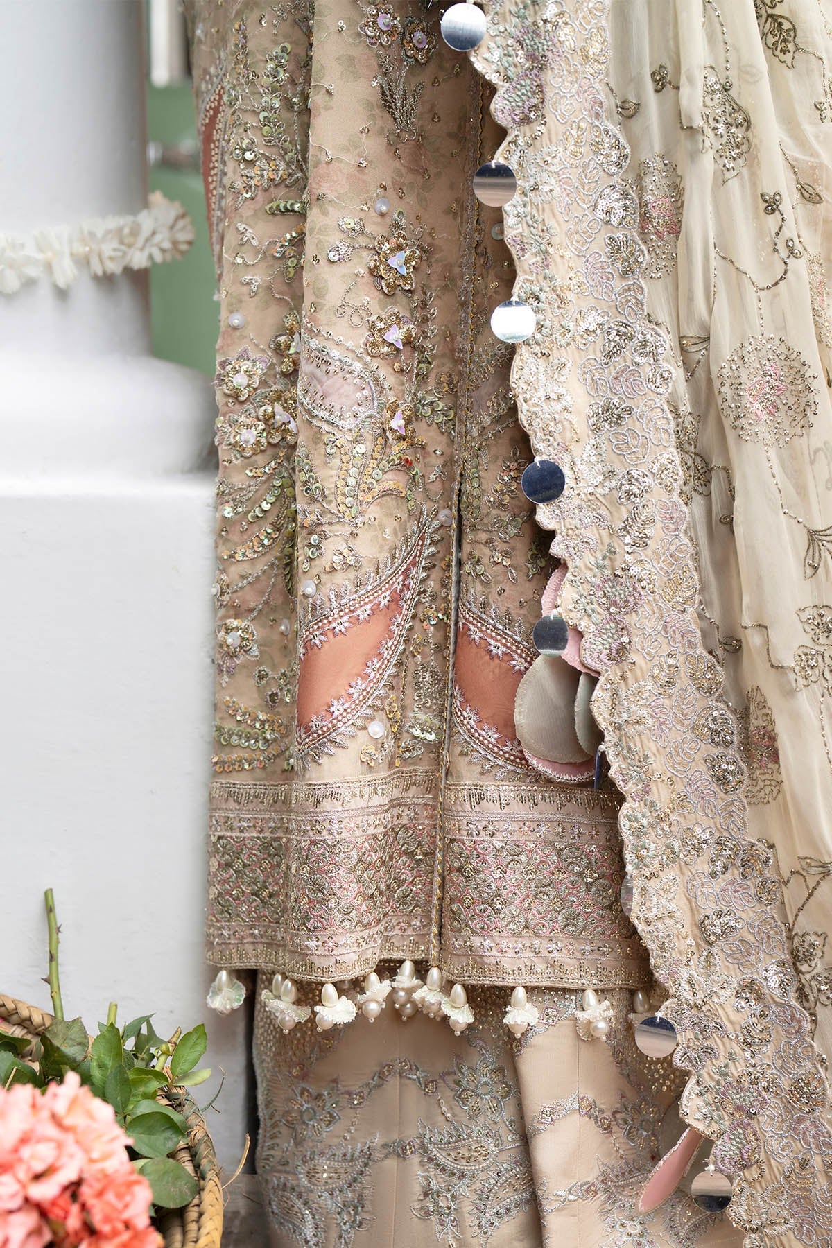 Nureh | Jhoomro Formals |NL-96 Izel - Formal Dress - available at Maria Faisal in UK and USA.