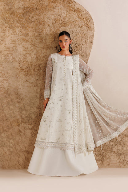 Farasha | Chiffon Threads 26 | Alpine White - Formal Dress - available at Maria Faisal in UK and USA.