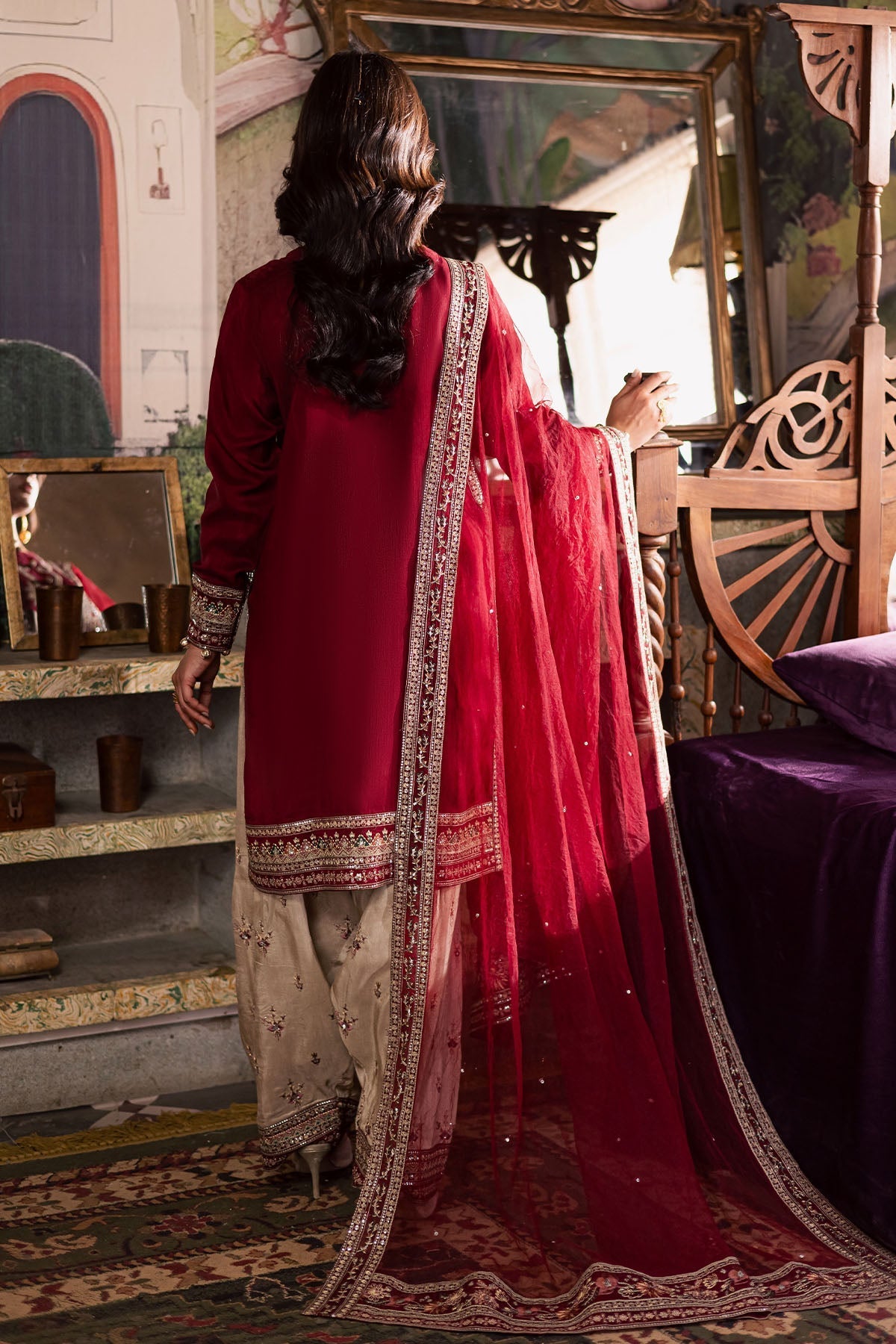 Nureh | Nur Mahal | NE-193 - Formal Dress - available at Maria Faisal in UK and USA.