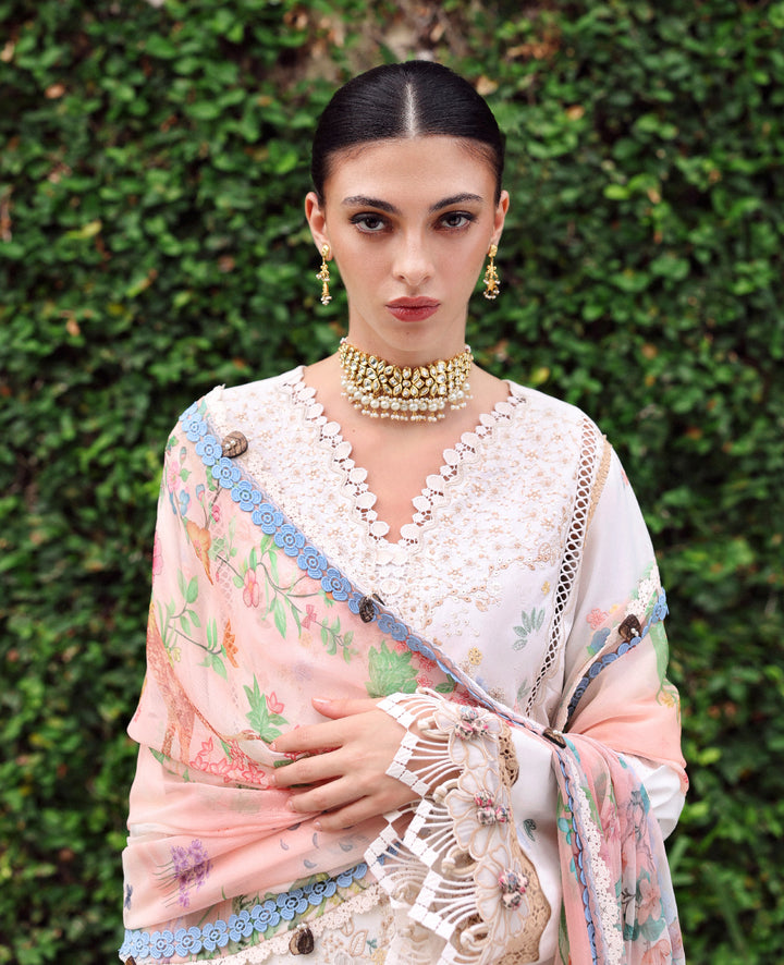 Republic Womenswear | Lilas Lawn 26 | Amaya - Luxury Dress - available at Maria Faisal in UK and USA.