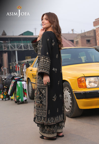 Asim Jofa | Summer Rhapsody | AJUBU-01 Embroidered Jacquard - Ladies Clothes - Maria Faisal