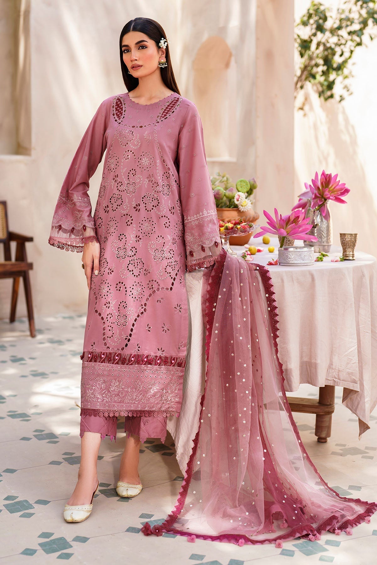 Nureh | Bazaar Lawn | NS - 136 - Ladies Clothes - Maria Faisal