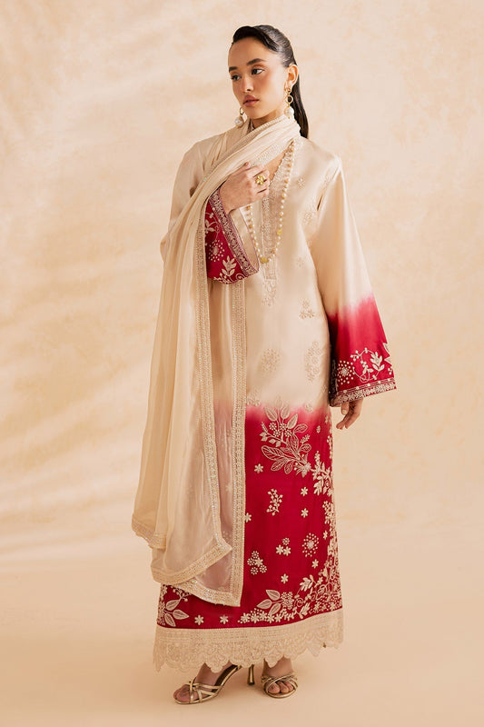 Nureh | Shades of Summer | NP-728 - Luxury Dress - available at Maria Faisal in UK and USA.