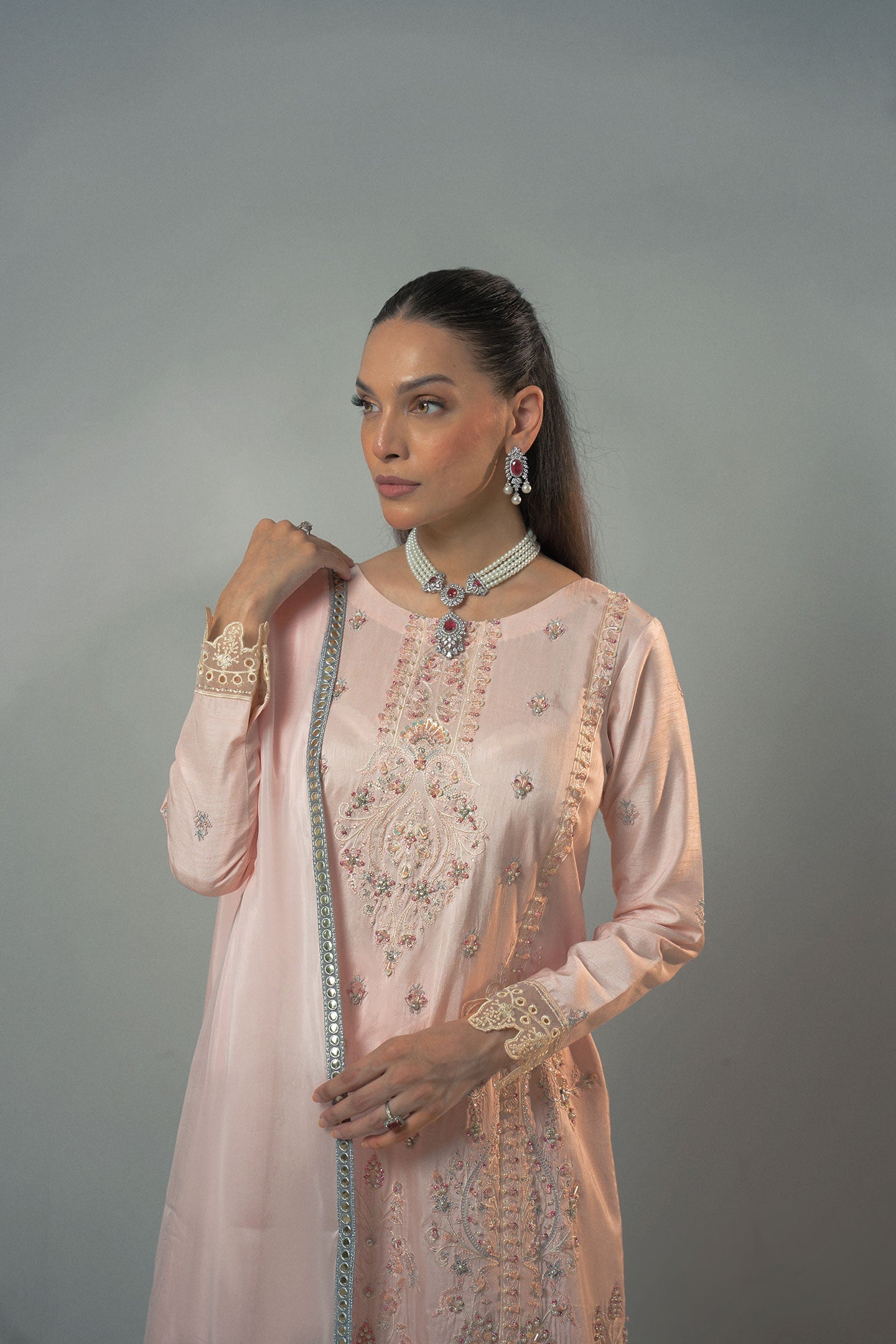 Fozia Khalid | Dilkash Festive Wear 25 | Mira - Formal Dress - available at Maria Faisal in UK and USA.