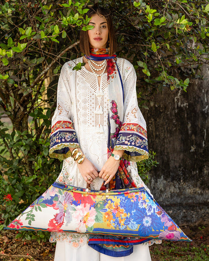 Esmel | Mon Tresor Luxe Lawn 26 | Clair De Lune - Luxury Dress - available at Maria Faisal in UK and USA.