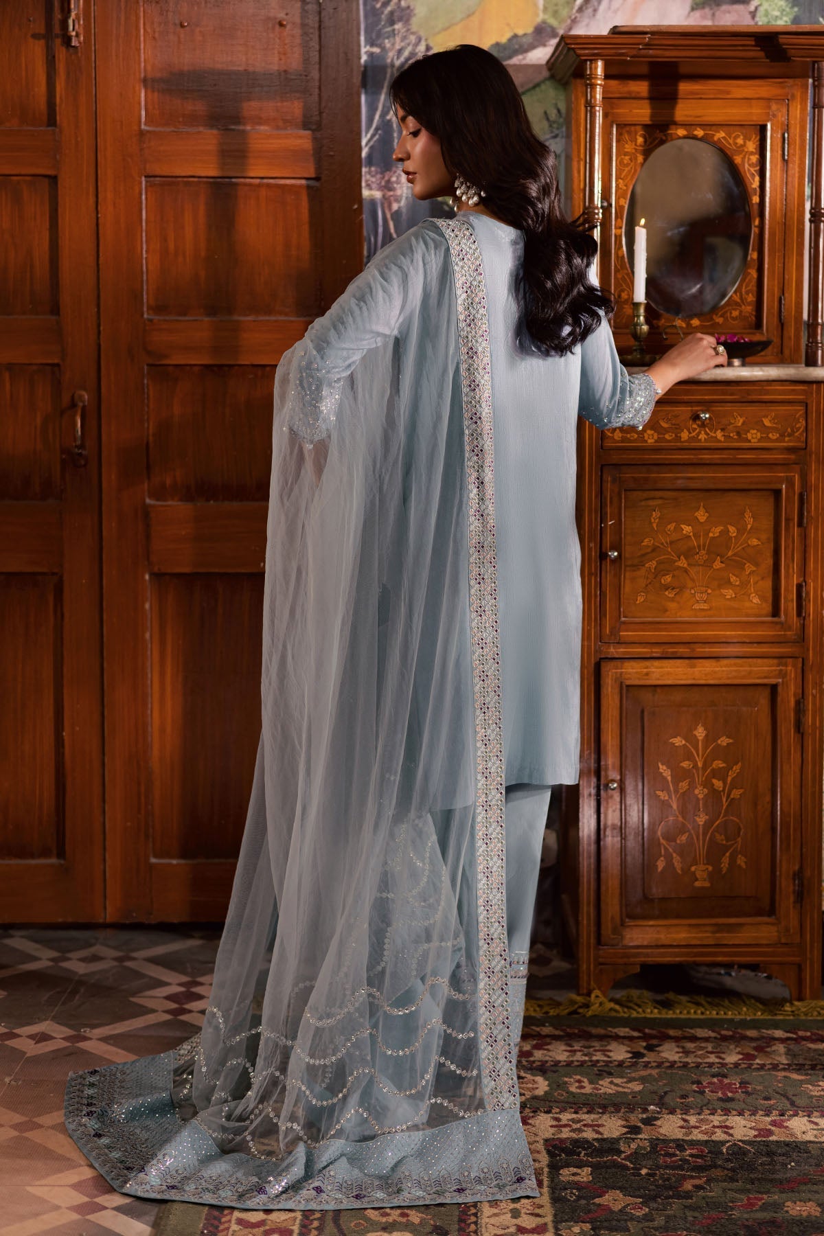 Nureh | Nur Mahal | NE-195 - Formal Dress - available at Maria Faisal in UK and USA.