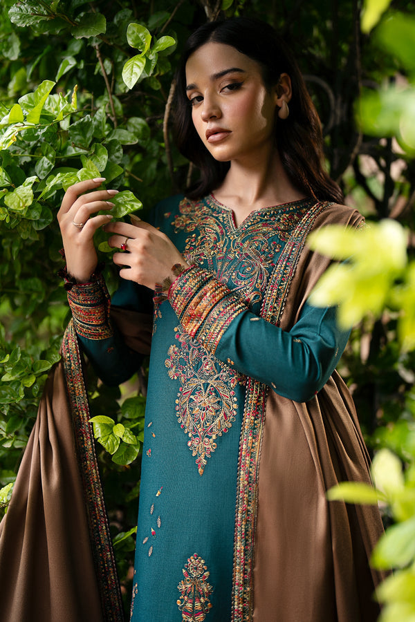Jazmin | Winter Edition 24 | KHADDAR UW-0060 - Designer Dress with Intricate embroidery and embellishments. Shop elegent wedding dress at Maria Faisal.