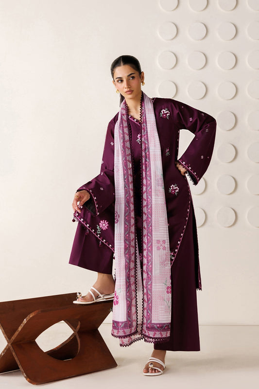 Farasha | Summer Melody 26 | Magenta Aura - Casual Dress - available at Maria Faisal in UK and USA.