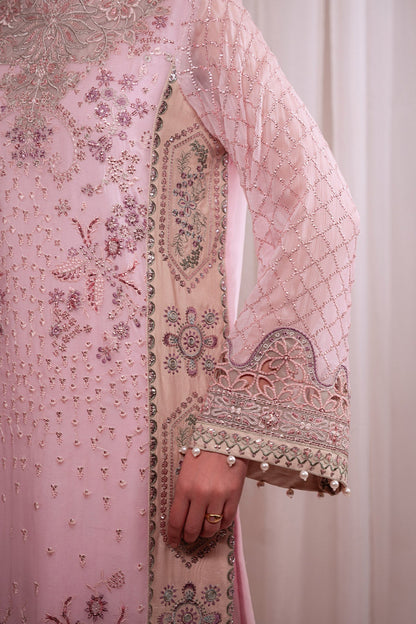 Nureh | Omara Formals | NEL-94 - Formal Dress - available at Maria Faisal in UK and USA.